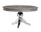 Round Wooden Dining Table with Stainless Steel Base