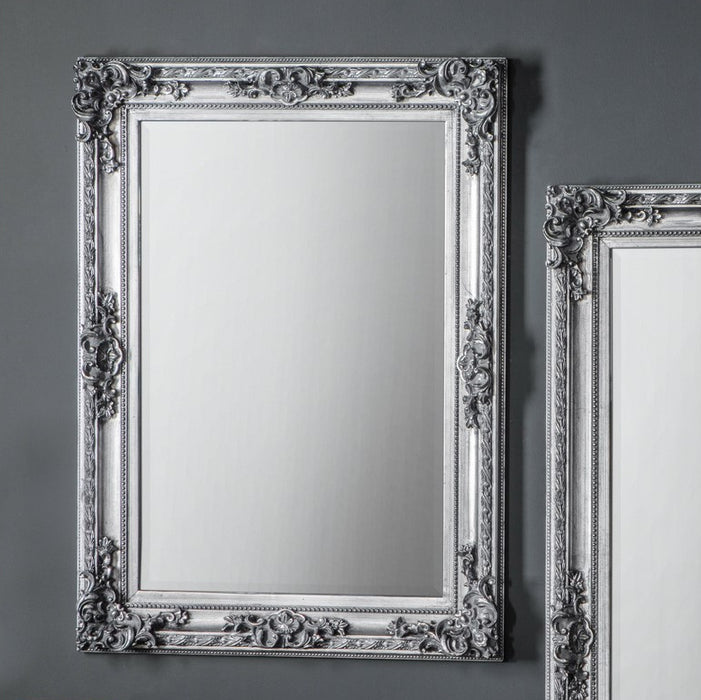 Altori Silver Ornate Rectangular Wall Mirror