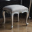 Chic Silver Dressing Stool