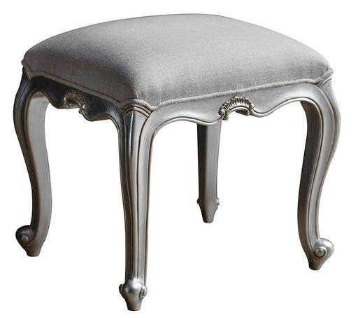 Chic Silver Dressing Stool