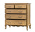 Chic Weathered 5 Drawer Chest
