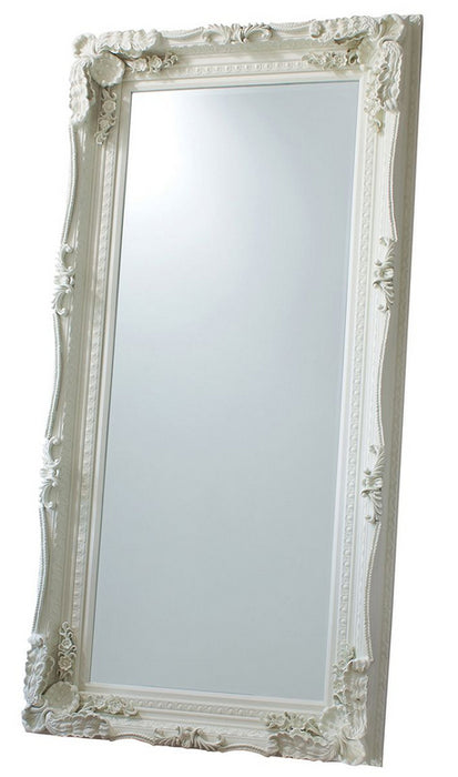 Carved Louis Cream Leaner Mirror