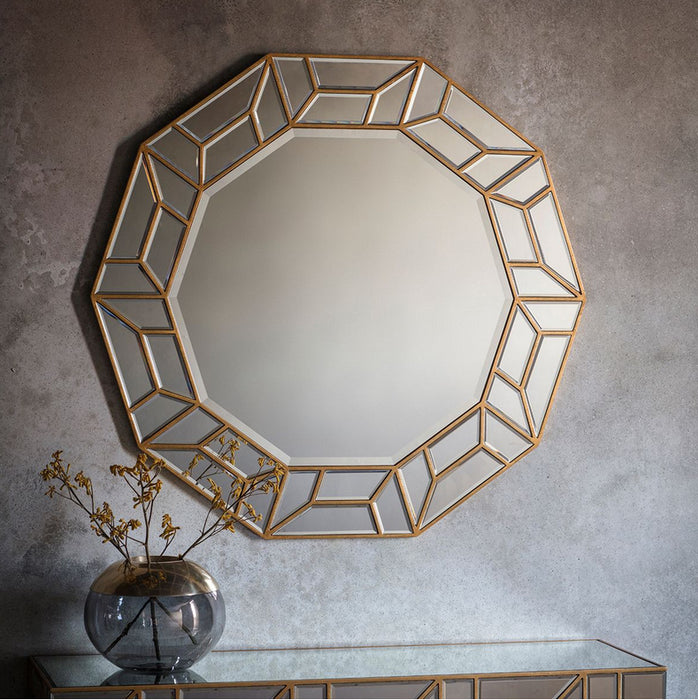 Celeste Artistic Decagon Wall Mirror