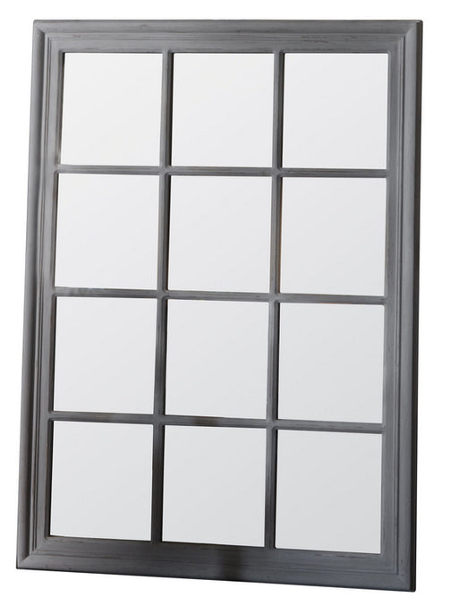Costner Modern Distressed Grey Rectangular Wall Mirror