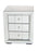 Empire 3 Drawer Mirrored Bedside Cabinet