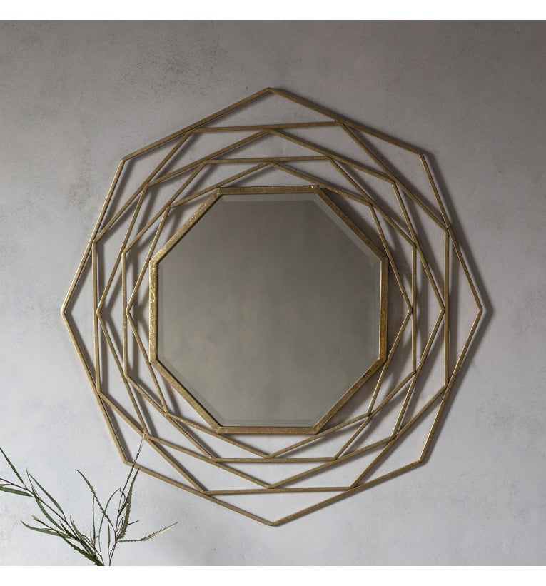 Estella Gold Octagonal Wall Mirror