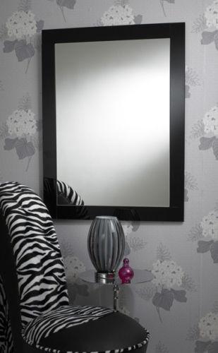 Modern Rectangular Black Bordered Wall Mirror-Art Deco Mirror-Chic Concept