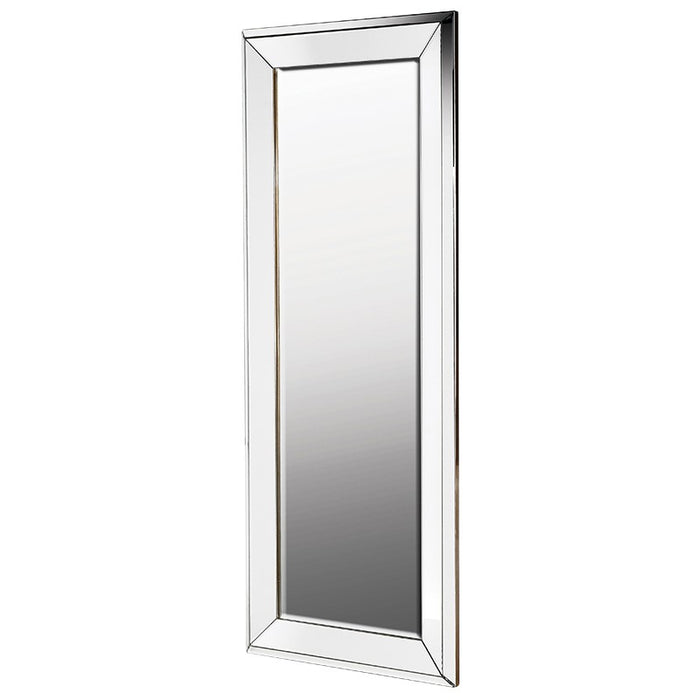 Silver Bevelled Tall Mirror