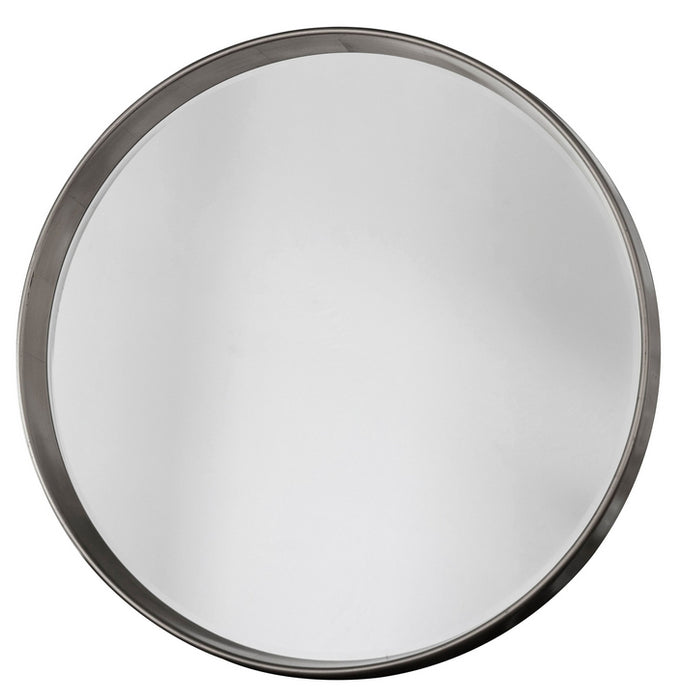 Harvey Silver Round Wall Mirror