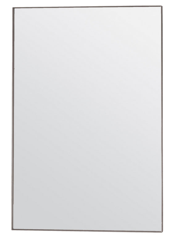 Hurston Silver Modern Rectangular Wall Mirror