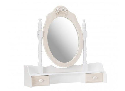 Juliette Cream Dressing Table Mirror-Dressing Table Mirror-Chic Concept