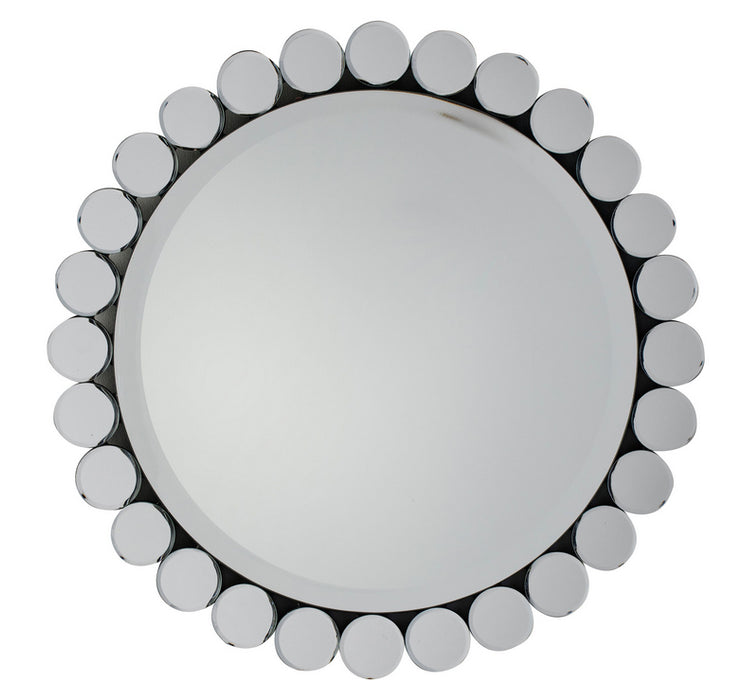 Linz Silver Small Round Wall Mirror