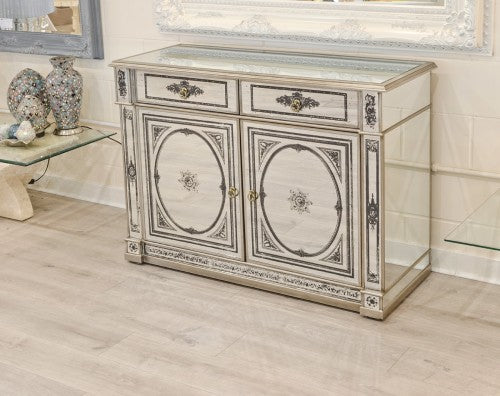 Mirrored Two Drawer Two Door Sideboard