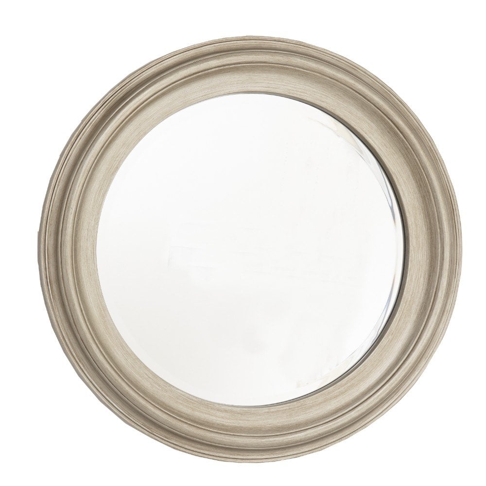 Shelton Silver Leaf Round Wall Mirror