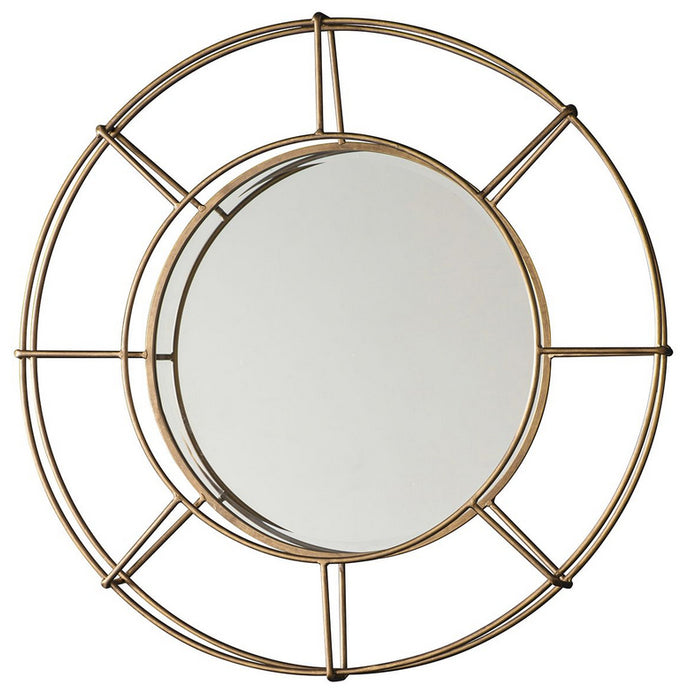 Thorne Gold Round Wall Mirror