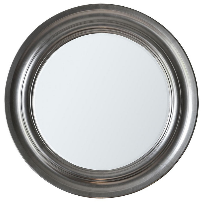 Trevose Silver Round Wall Mirror