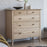 Wycombe Oak 5 Drawer Chest