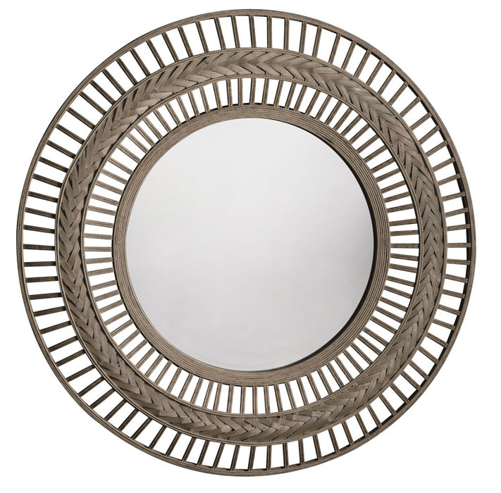 Zenica Grey Round Wall Mirror