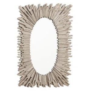Aledo Antique Silver Rectangular Wall Mirror-Rectangle Mirror-Chic Concept